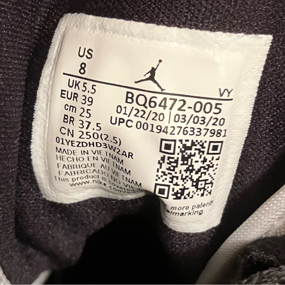 Nike Air Jordan 1 Mid 'Cactus Flower' Magenta BQ6472-005 Women's size 8 - Picture 6 of 6